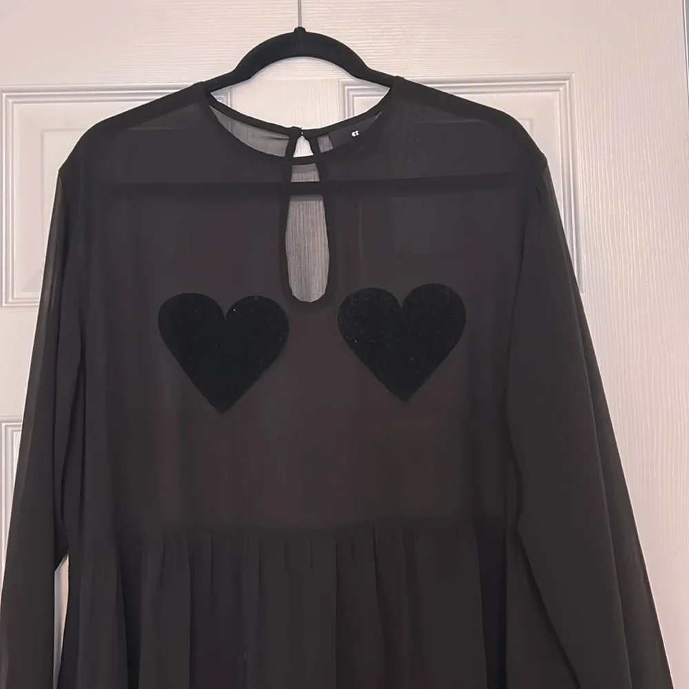 Lazy Oaf Flock Heart Dress M/L - Picture 3 of 9